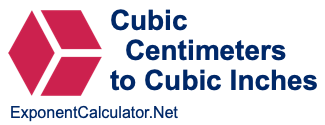 Cubic Centimeters (cm3) to Cubic Inches (in3)