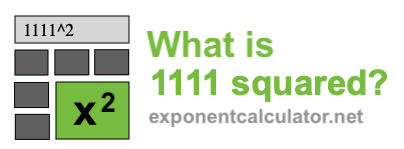 1111 squared